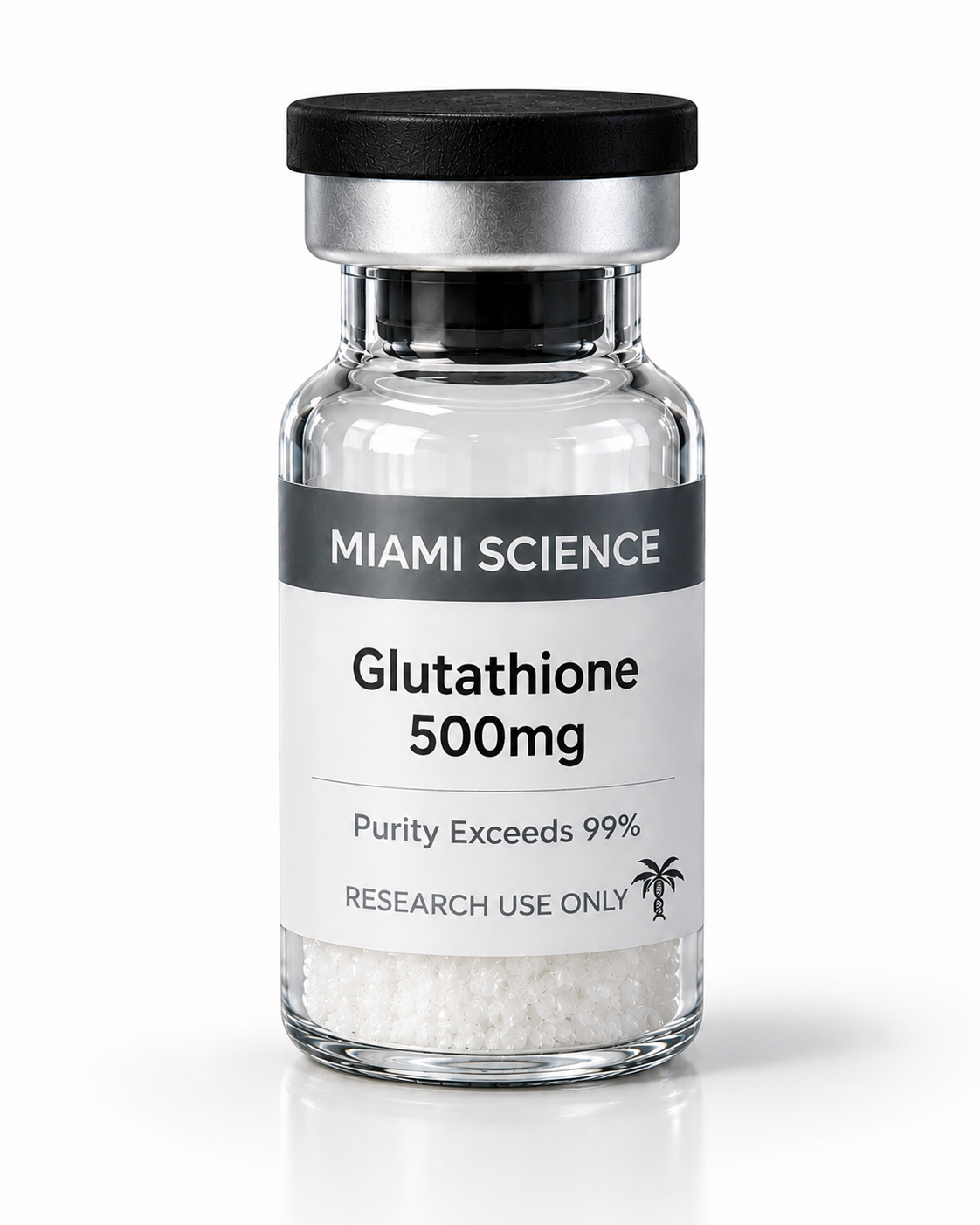 Miami Science Glutathione 500mg product vial